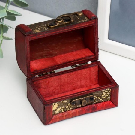 Casket chest "forget -me -nots" 6x5.8x8.4 cm-4