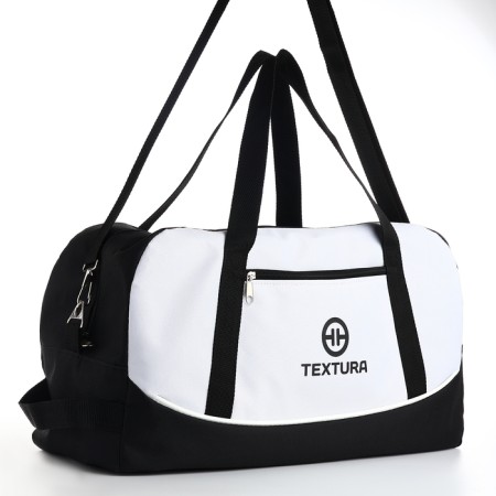 Sports bag, Textura, average size, black/white color-3