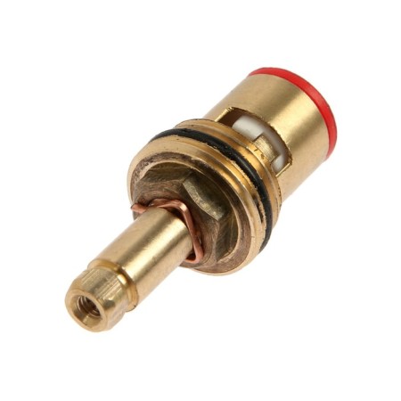 Kran-Buks 103115, 1/2 ", square, 7 x 7 mm, 90 degrees, long rod, brass
