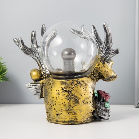 Plasma ball "Deer" gray 20x12x23 cm Risalux-4