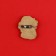 Wooden icon "Born filthy", 3 x 3.6 cm