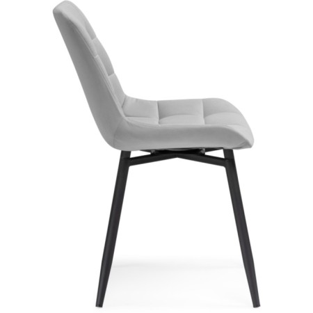 Stool on a chelsea metal -steamer spinning, metal/velor, black/gray 49x55x84 cm-4
