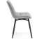 Stool on a chelsea metal -steamer spinning, metal/velor, black/gray 49x55x84 cm