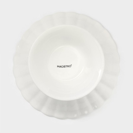 Take for desserts Porcelain Magistro "Flower", D = 21.5 cm-4