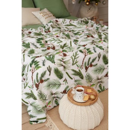 New Year. Bed linen "Ethel" 2 spruce branches 175*215 cm, 200*220 cm, 70*70 cm - 2 pcs-8