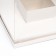Box for flowers with a vase and PVC windows, folding, 23 x 30 x 23 cm, white