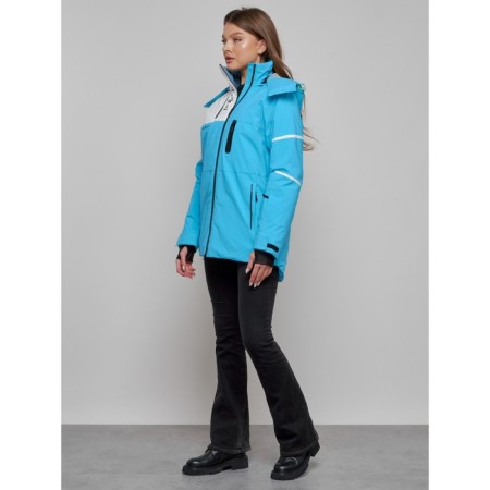 Ski jacket female, size 42, blue color-13