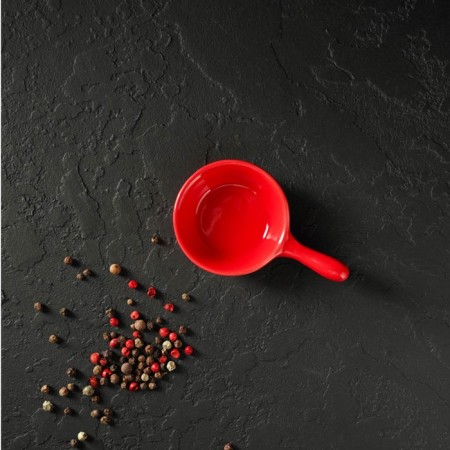 Ceramic sauce with the handle of the Classic, 30 ml, 10 × 6 cm, red red color-5