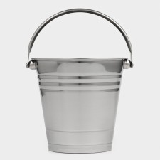 A stainless steel bucket “Classic”, 18.5 × 17.5 × 16 cm