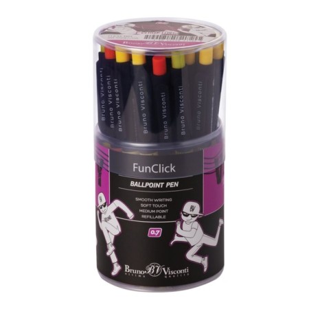 Handle Automatic Freshwrite FunClick "City Engine" 0.7 mm, blue pigment ink, Soft Touch, mix-1