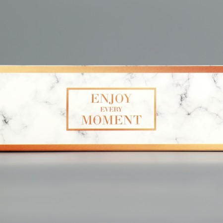 Box for sweets, confectionery packaging, 5 cells, “marble”, 5 x 21 x 3.3 cm-4