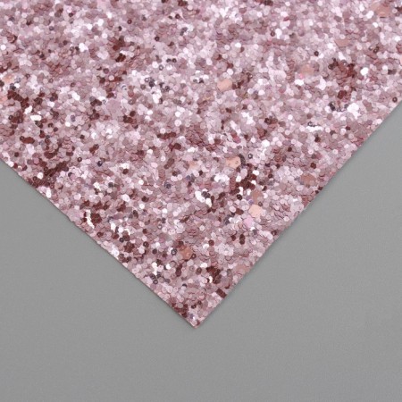 Liszt for creativity claims. Kozh "Large sparkles" Pink gold sheet 33x20 cm thick 0.84 mm-2