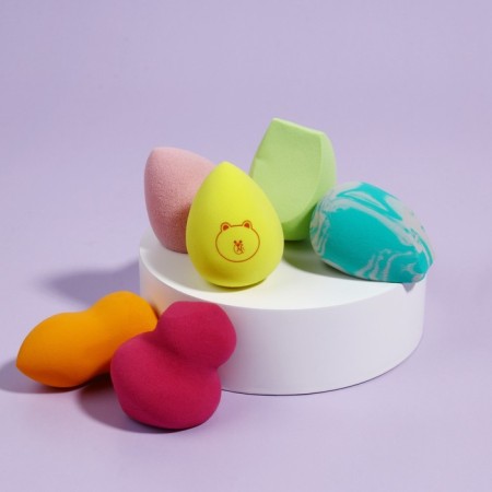 A set of sponges for makeup, 6 pcs, assorted, color mix-1