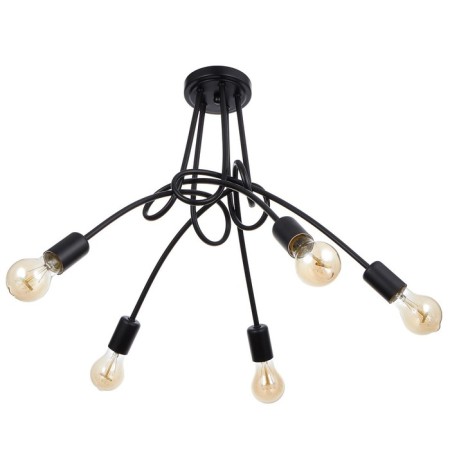 Chandelier "Knot" E27 5x40W black 54x54x40 cm
