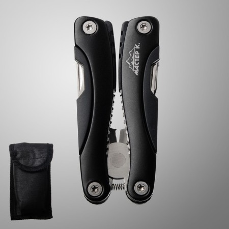 Multitul 9V1 in a case, black hilt, 9x3.5x2.5cm-2