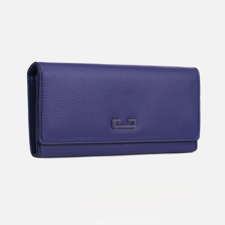 Women's wallet on magnets, purple color
