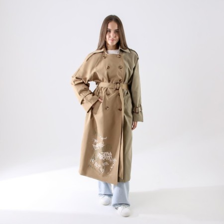 Two-color print raincoat, rr 42-44-1