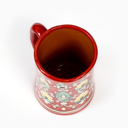 Mug Rishtan Ceramics "Flowers" 500 ml, red-3