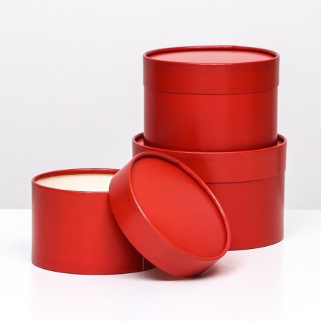 Set of hats 3 in 1, burgundy, 16 x 10.14 x 9.13 x 8.5 cm-2