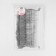 Metallized braid "fringe", 10 cm, 4.5 ± 0.5 m, white color
