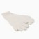 Women's gloves minku, milk color, 25 cm