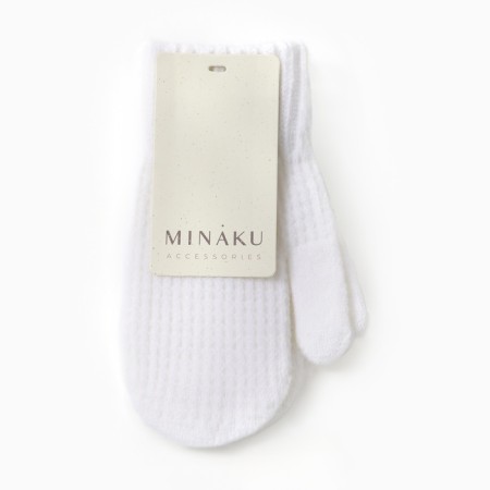 Baby mittens minku, milk color, 18 cm-3