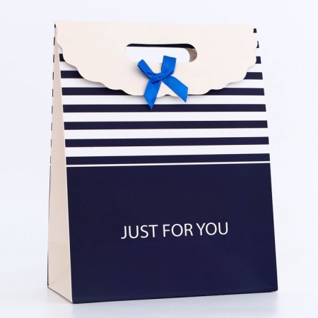 Gift box-package, packaging with a cut handle, "for you", 24 x 12 x 31 cm