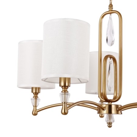 Suspended lamp Freya Fr1007PL-05BS Riverside, 660x660x1425 mm, E14, 5x40W, brass color-2