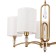 Suspended lamp Freya Fr1007PL-05BS Riverside, 660x660x1425 mm, E14, 5x40W, brass color