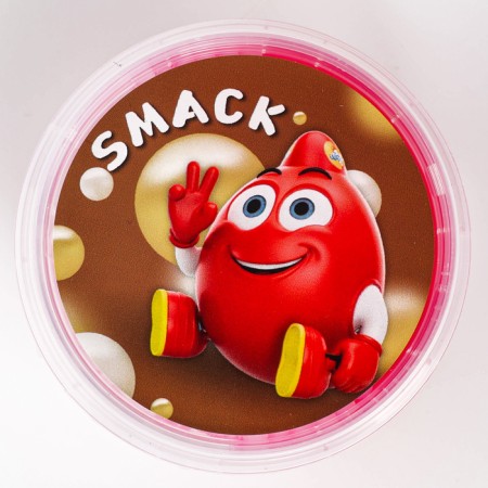 Slime "Glass", Smask with balls, pink, 90 g-2