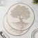 A set of napkins of serving shares "Tree", 2 pcs, d = 38 cm, beige color