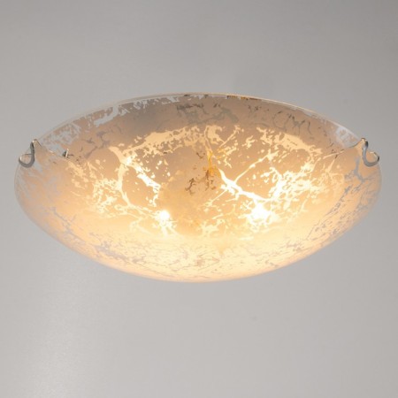 The lamp is wall-flowing "marble" 2 lamps E27 40W d.300 h.5.5 cm.-1