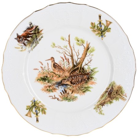 Small plate Bernadotte, Decor "Hunting Stories", 25 cm