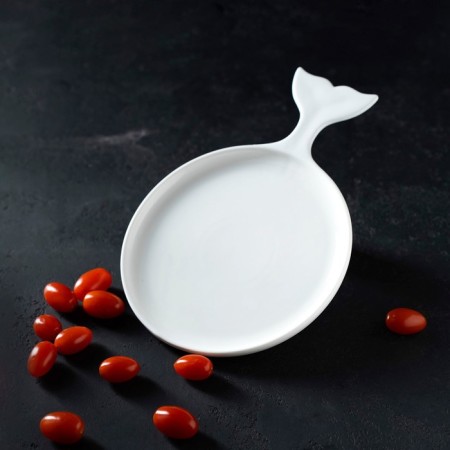 Porcelain Serving dish Magistro "Blanche. Fish ", 28 × 20 cm, white color-7