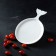 Porcelain Serving dish Magistro "Blanche. Fish ", 28 × 20 cm, white color
