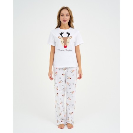 Women's pajamas (T-shirt and trousers) KAFTAN "Deers" R.44-46-5