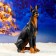 Garden figure "Doberman dog" Big sits 20*21*48 cm