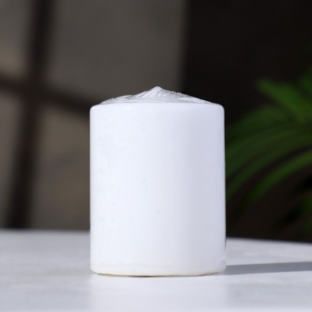 Candle - Aromatic "White Lilia" cylinder, 5.6x8 cm-1