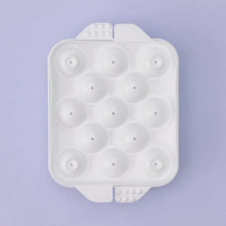 Form for ice "Sphere", 16 × 12 cm, 13 cells, white color-1
