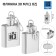 Flaging cranes for alcohol "NZ", stainless steel, gift, 30 ml, 1 oz