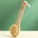 Massage brush for the body of the share, with a pen, natural bristles