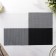 Set of serving napkins on the table “mood”, 4 pcs, 45 × 30 cm, white-black color