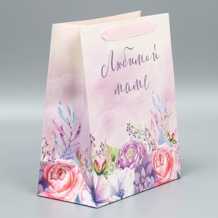 Gift Laminated Vertical Package, Packaging, “Beloved Mom”, ML 27 x 23 x 11.5 cm-2