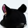 Baby cap for a girl "cat" with ears, black color, rr 52-54, 5-7 years old