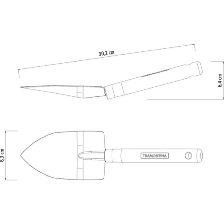 Sowing for weeding, length 30 cm, width 8.3 cm, wooden handle-1