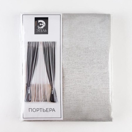 Curtain curtain Ethel "Shine" silver 290x270 cm, 100% p/e-4