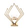 Climber Metal, glass per 1 candle "Golden Romb" d = 4.5 cm 6x16x19 cm