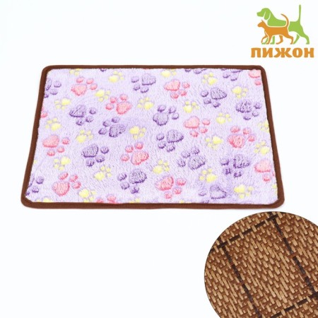 ALRUARE RAVING RASE, bilateral (fleece+rattan), 40 x 30 cm, lilac-1