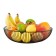 Fruit vase 28 × 8 cm, black, metal
