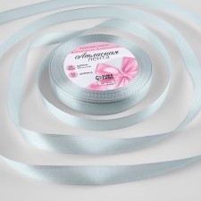 Satin tape, 12 mm × 23 ± 1 m, color platinum color